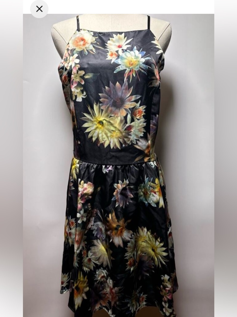 Charlotte Russe Open Back Adjustable Criss Cross Strap Dress Size XL